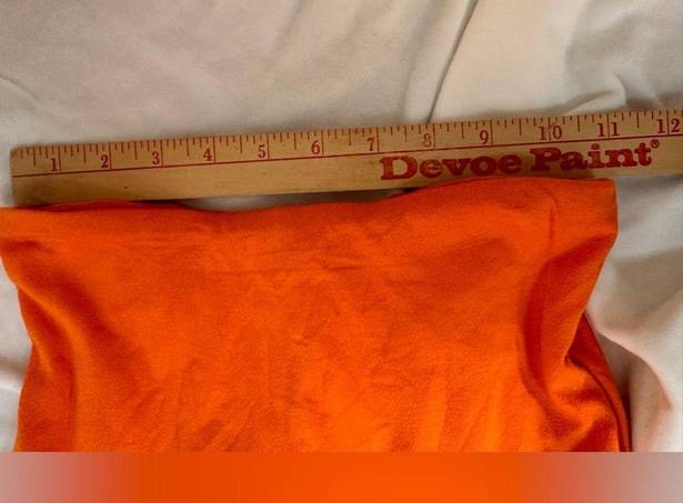 Naked Wardrobe  Orange Long Skirt Sz S