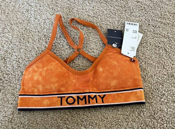 Tommy Hilfiger Orange strappy bralette never worn with label 