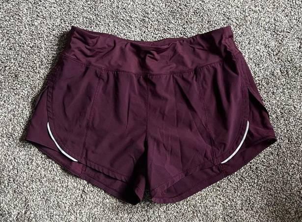 Zyia  Shorts Running Athletic Built In Brief small burgundy