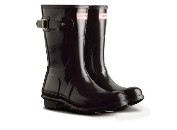 Hunter Black Glossy Rainboots