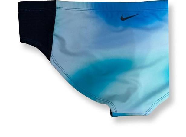 Nike  Womens Bikini Swim Bottom Blue Tie Dye L New