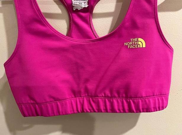 The North Face  Size Medium Hot Pink Vapor Wick Sports Bra