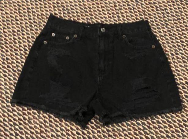 American Eagle Outfitters Ripped Hogh Waisted Shorts Sz 0