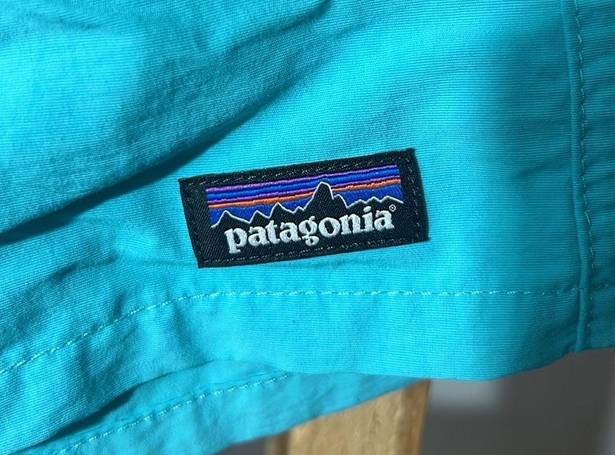 Patagonia  teal blue baggies shorts