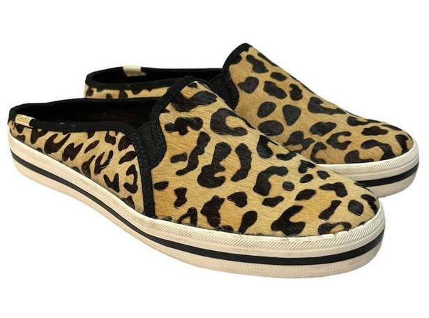 Keds  Kate Spade New York Shoes Womens 7.5 Double Decker Mule Calf Hair Leopard