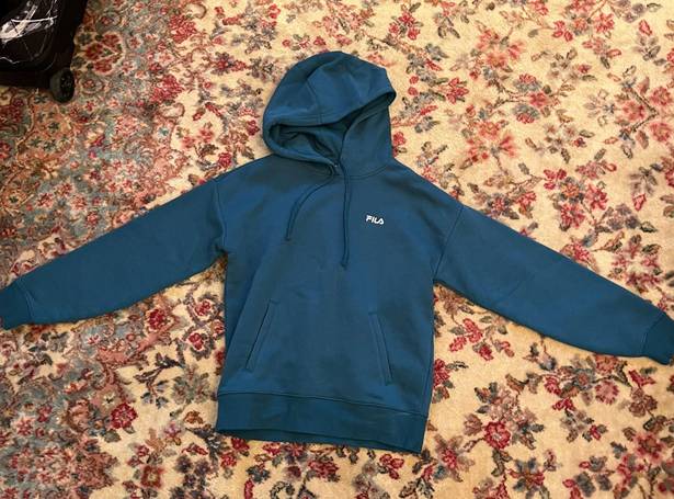 FILA teal hoodie