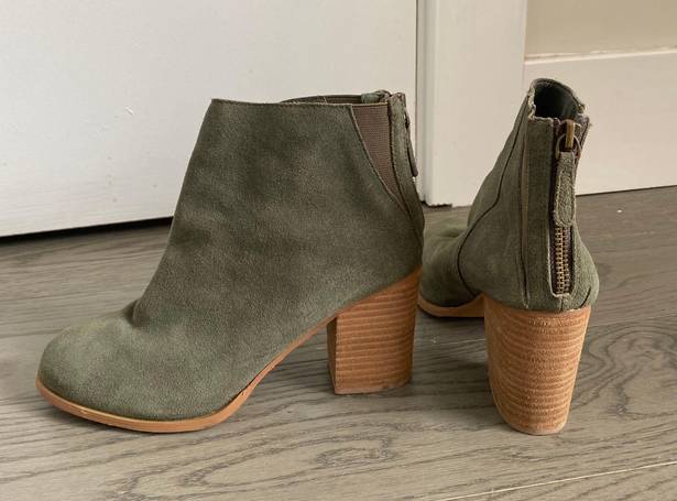 Urban Outfitters Olive Green Booties