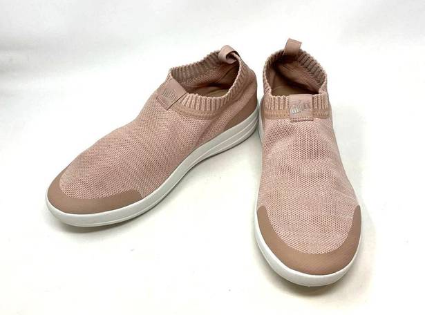 FitFlop  Uberknit Slip-On Sneaker Pink Beige Size 10