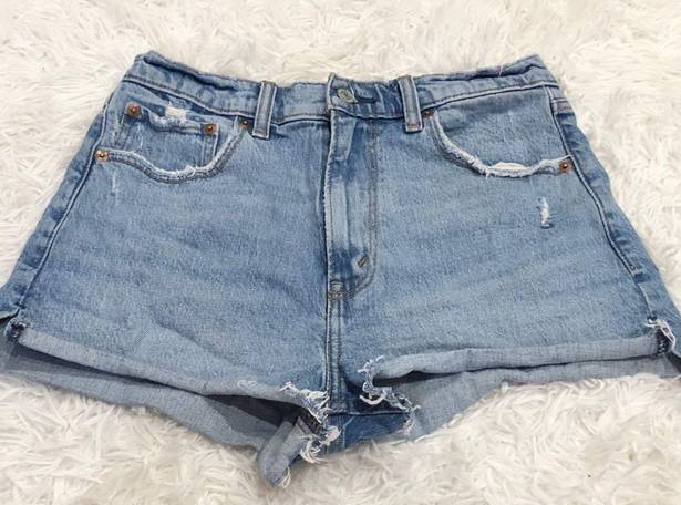 Abercrombie & Fitch High Rise Mom short Medium Wash 28/6