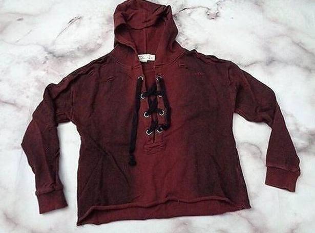 Vintage Havana  women's small burgundy Vintage pullover sweatshirt