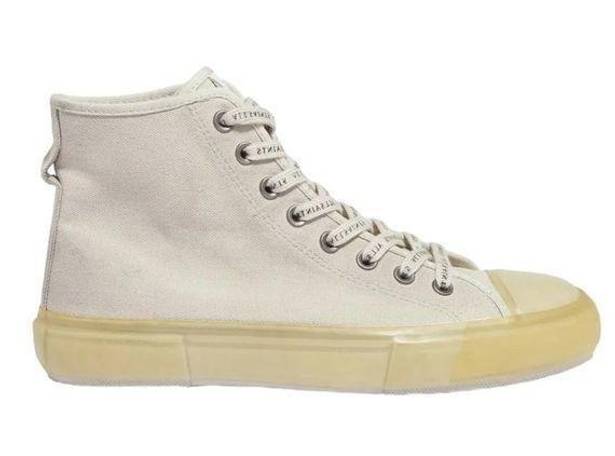 ALLSAINTS  Jaxal High Top Canvas White Sneakers Size EU 40 NIB