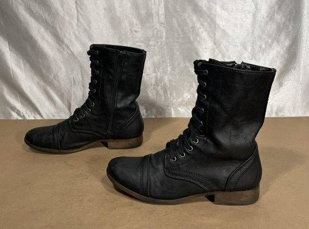 Candie's  Canash Black Combat Moto Boots Women’s Sz 9 M