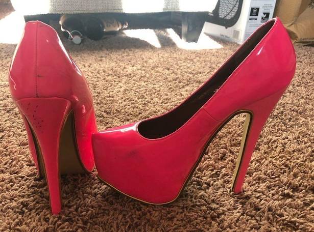 Liliana Barbie pink platform heels