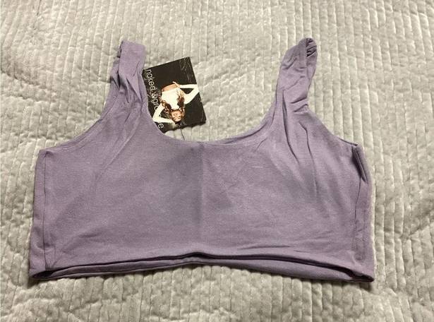 Naked Wardrobe  Lavender Cropped Tank Sz 3X NWT