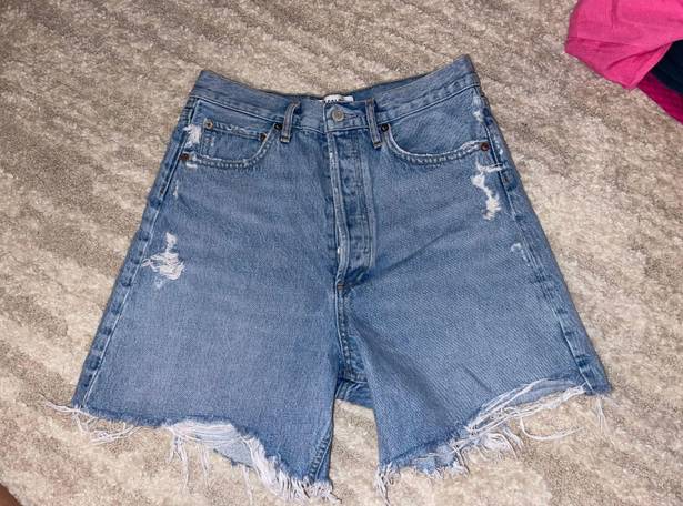 AGOLDE High Waisted Jean Shorts