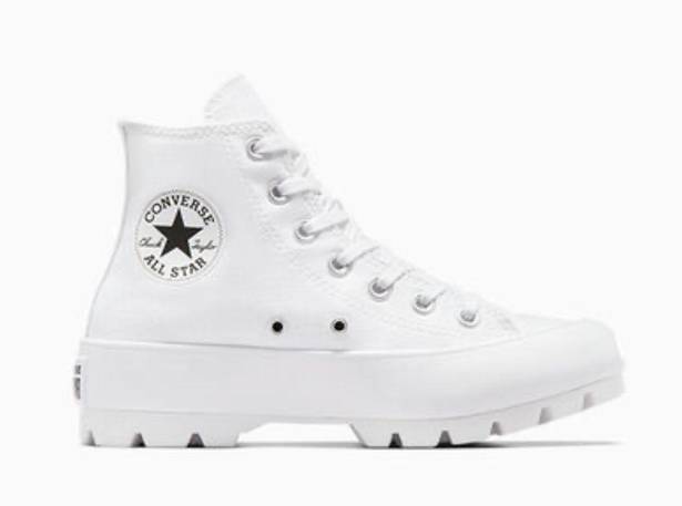 Converse White Lugged High Top