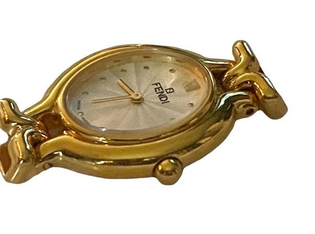 Fendi  640L gold plated watch face