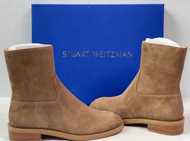 Stuart Weitzman Kye Suede Zip Booties nigh out