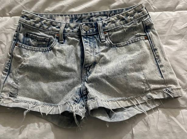 Gap 1969 Slim Cut Off Denim Shorts Size  26 / 2/4