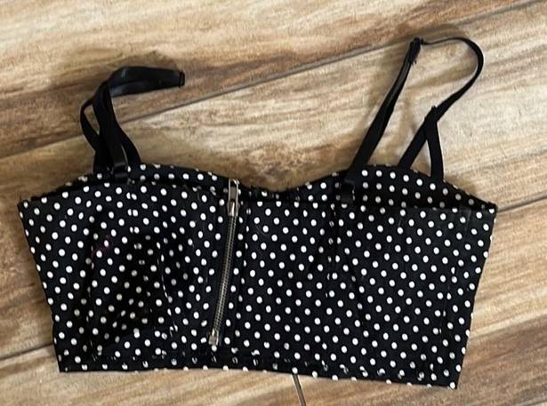 SEEK the Label  polka dot black bra top