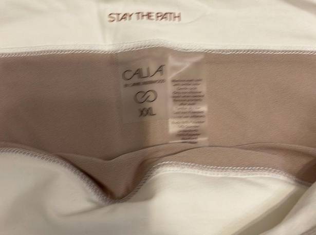 Petal CALIA Anywhere  Hem Running Shorts NWT White XXL