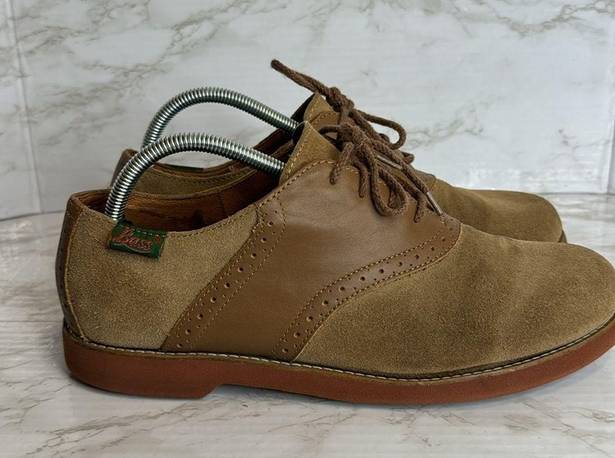 Krass&co H. Bass & . Women's Lace-Up Oxfords leather suede size 9.5