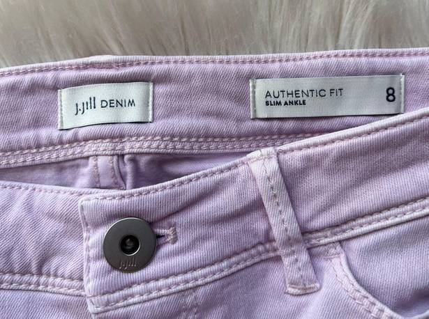 J.Jill Authentic Fit Slim Ankle Lavender Jeans