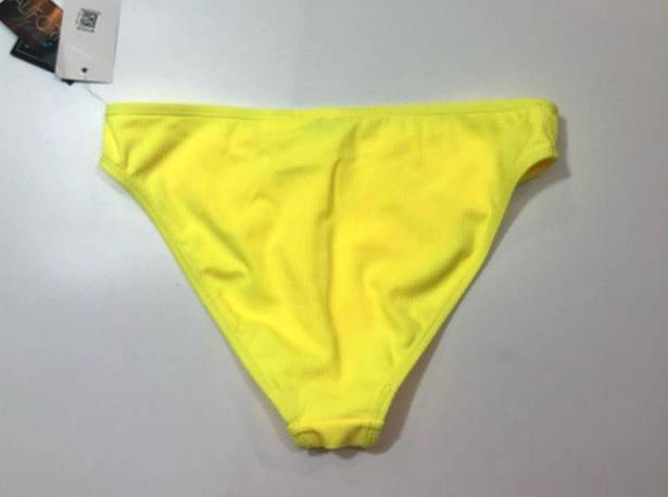 California Waves  YELLOW Ribbed Bikini Swim Bottom