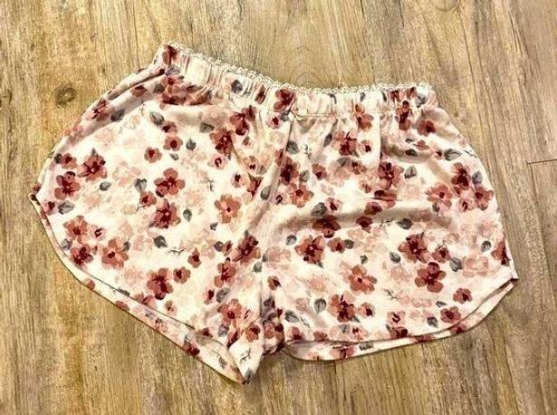 Marilyn Monroe Pink Floral Pajama Shorts