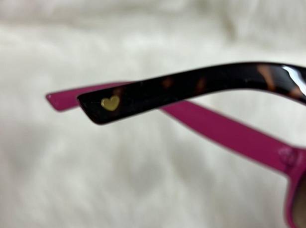 Juicy Couture  Tortoise Purple Square Sunglasses Gold Heart D6