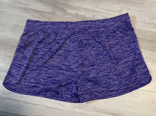 Xersion  Purple And White Quick-Dry Active Wear Shorts- Size XL 18.5P NWOT