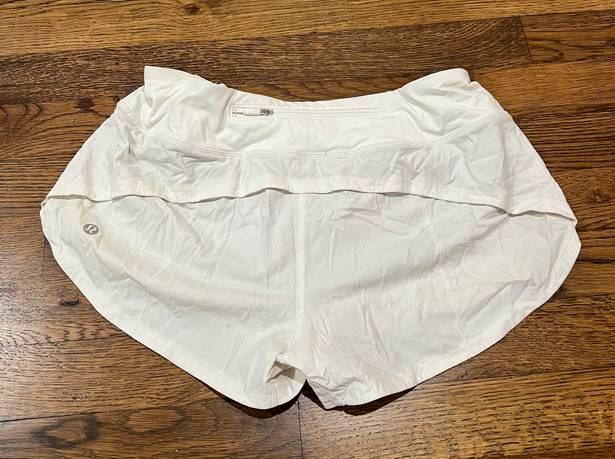 Lululemon Shorts Speed Up White