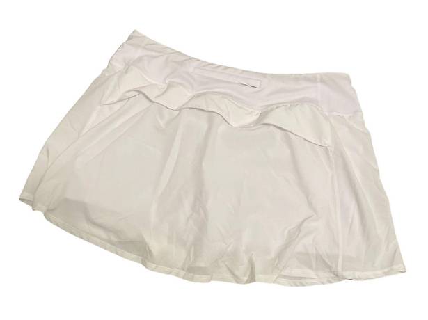 Zella Luxe Lite Step Out Skort White Tennis Skirt