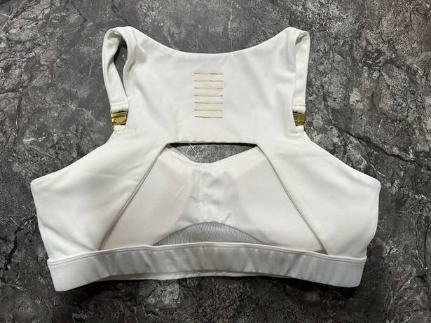 Harper cleo  White Open Back Sports Bra