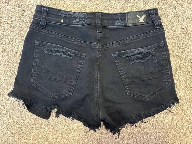 American Eagle Black Denim Shorts