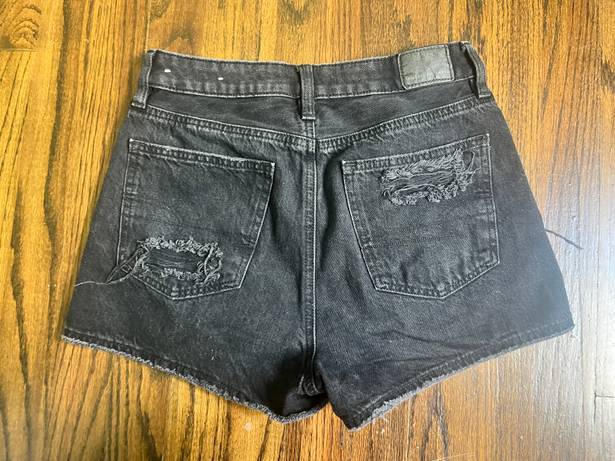 American Eagle Outfitters Black Denim Shorts