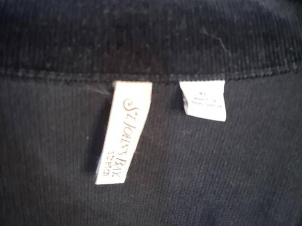 St. John’s Bay St.‎ Johns Bay Black Corduroy Button Up Blazer with Real Pockets Size Medium