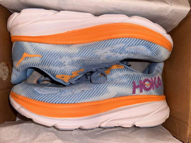 Hoka Brand New Clifton 9 'Airy Blue' Sneakers