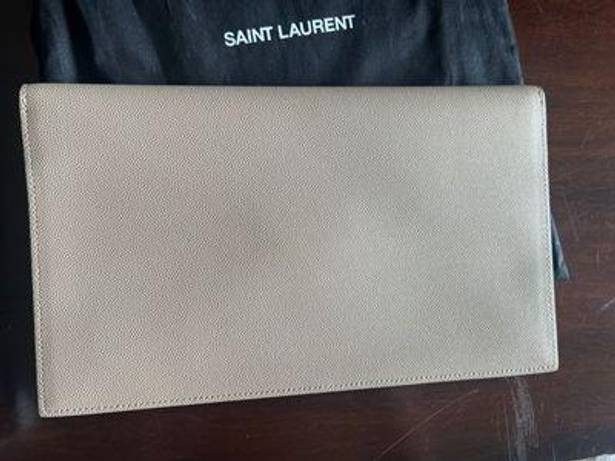 Saint Laurent YSL leather envelope pouch