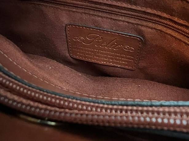 Relic Brown Leather Single Strap Shoulder Bag Midsize Purse