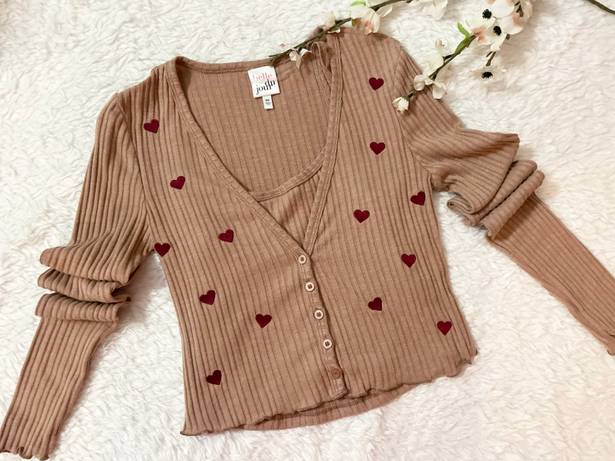 belle du jour | 2-piece Valentine Neutral Cardigan Set (XS) M157