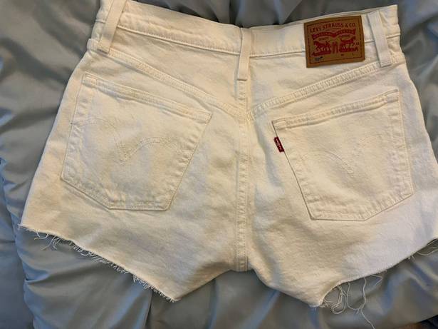 Levi’s White 501 Shorts