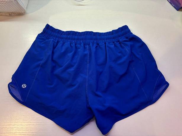 Lululemon Symphony Blue Hotty Hot Shorts 8 4”