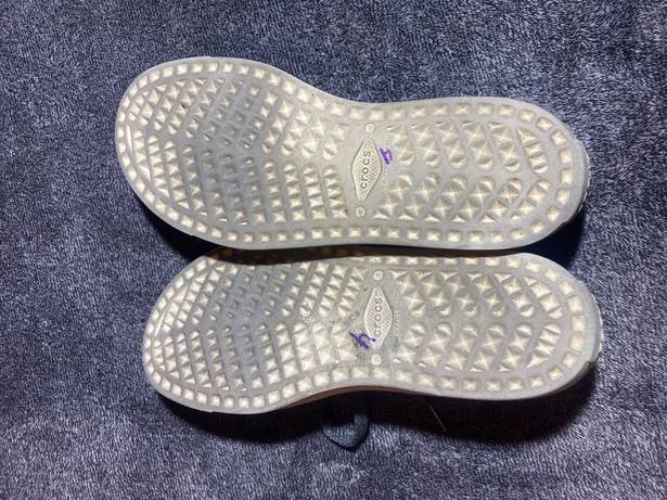 Crocs Like New  Citilane Roka Court Shoes Womens 10W Lace Up 204884 Gray/White