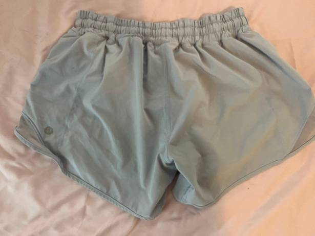 Lululemon Hotty Hot Shorts 4” Light Blue