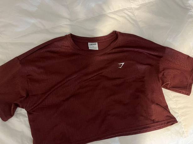 Gymshark Burgundy  Crop Top