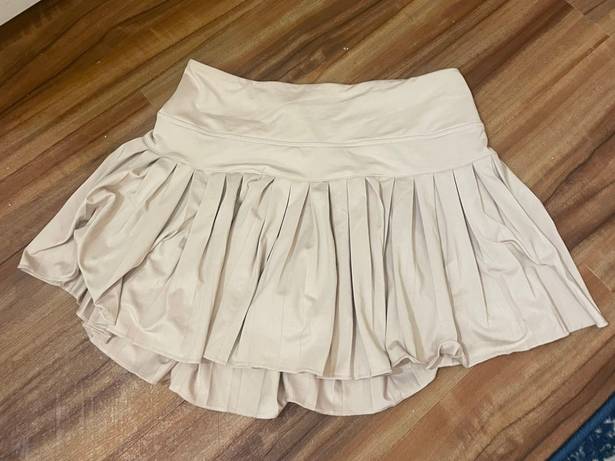 Gold Hinge Gold  Pleated Tennis Skirt