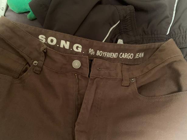 90’s Boyfriends Cargo Jeans Brown Size 28