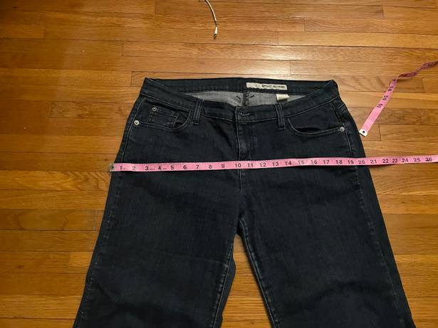 DKNY Jeans Dark Blue Mid Rise Boyfriend Cut Cotton Jeans, size 10