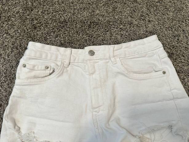 ZARA white denium shorts